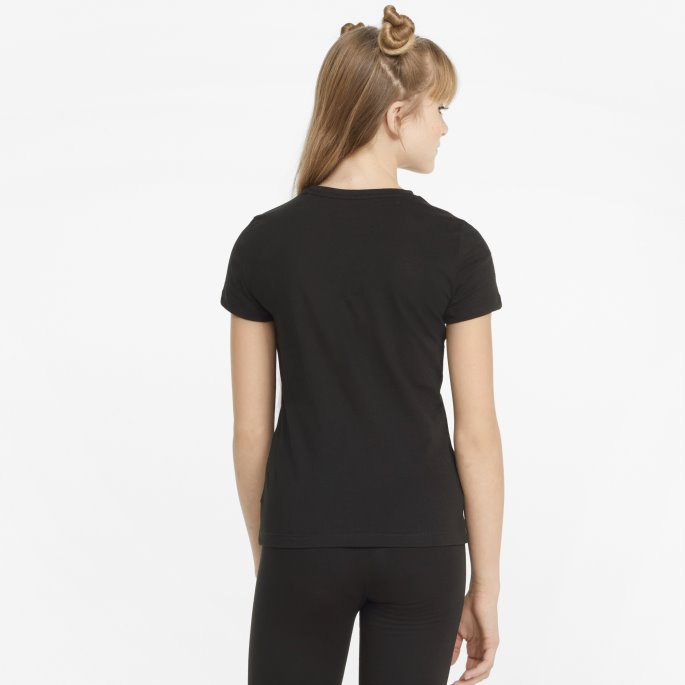 Svart Essentials+ Logo Ungdomst-skjorte Puma På Salg