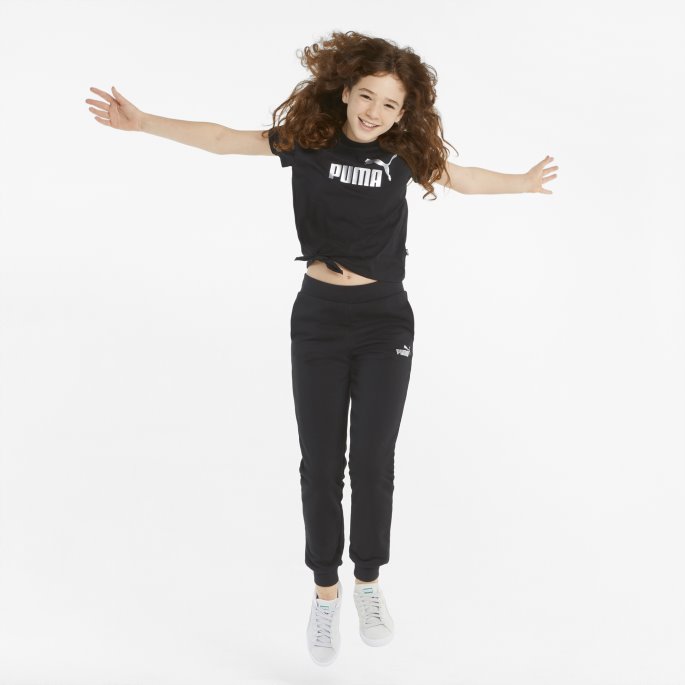 Essentials+ Logo Knute Ungdomst-skjorte Svart Puma På Salg