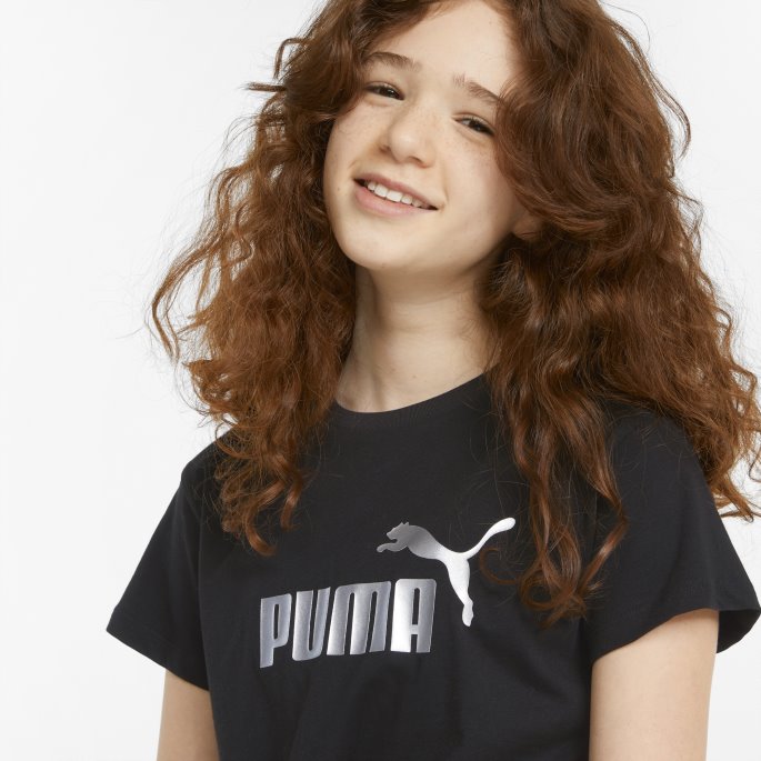 Essentials+ Logo Knute Ungdomst-skjorte Svart Puma På Salg