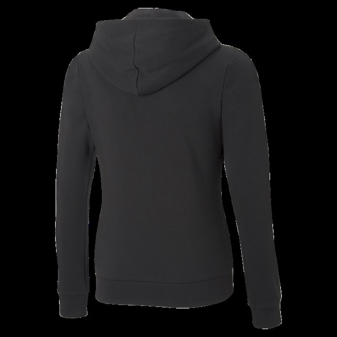Puma På Tilbud Svart Essentials+ Logo Full Glidelås Ungdomshettegenser
