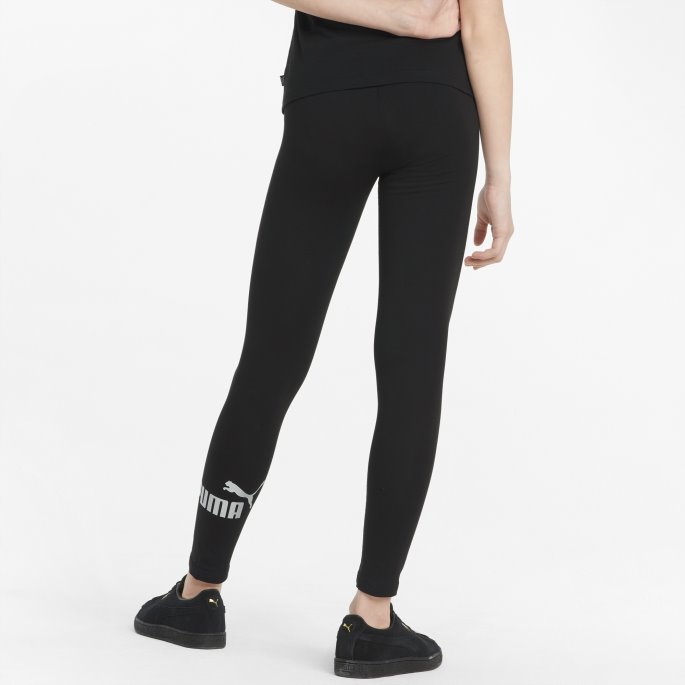 Essentials+ Logo Ungdomsleggings Puma På Tilbud Svart