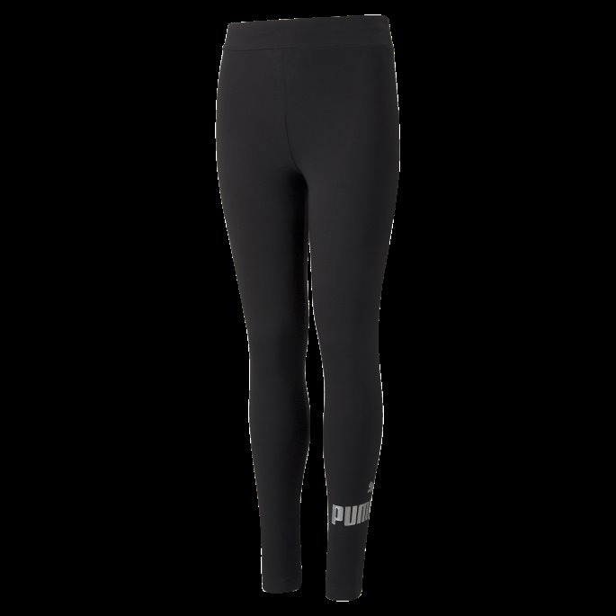 Essentials+ Logo Ungdomsleggings Puma På Tilbud Svart