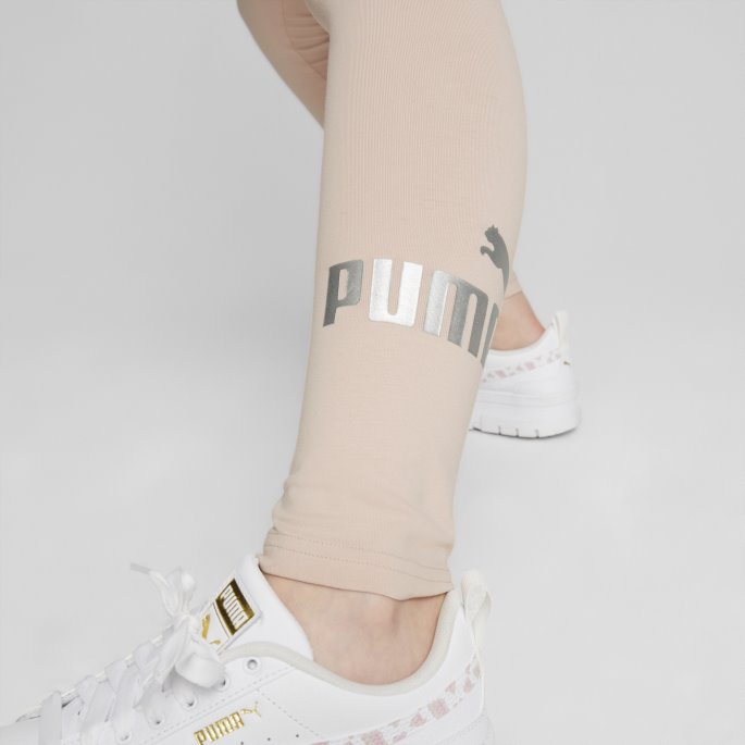 Essentials+ Logo Ungdomsleggings Rose Quartz Puma På Salg