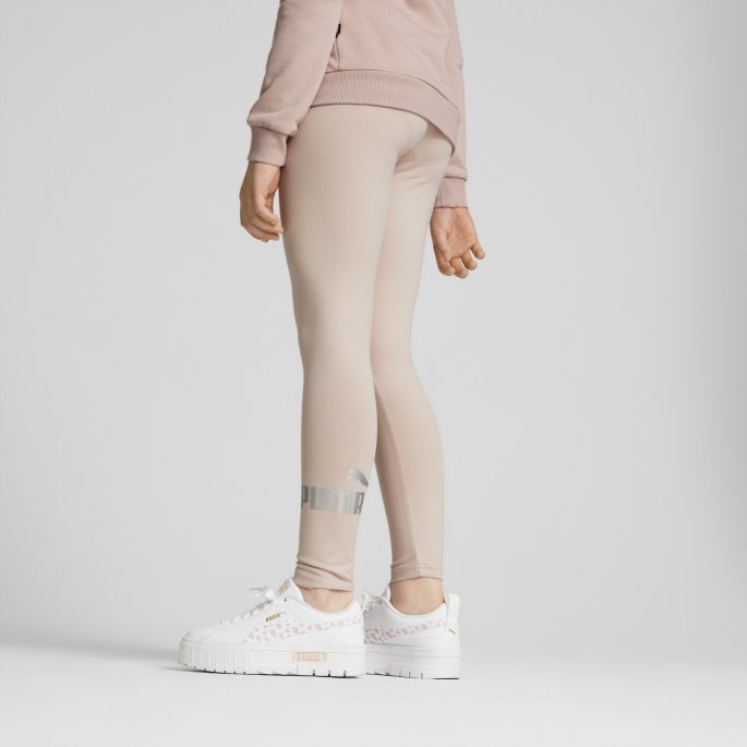 Essentials+ Logo Ungdomsleggings Rose Quartz Puma På Salg