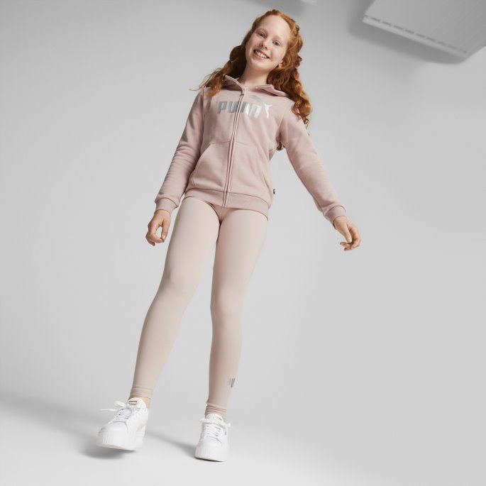 Essentials+ Logo Ungdomsleggings Rose Quartz Puma På Salg