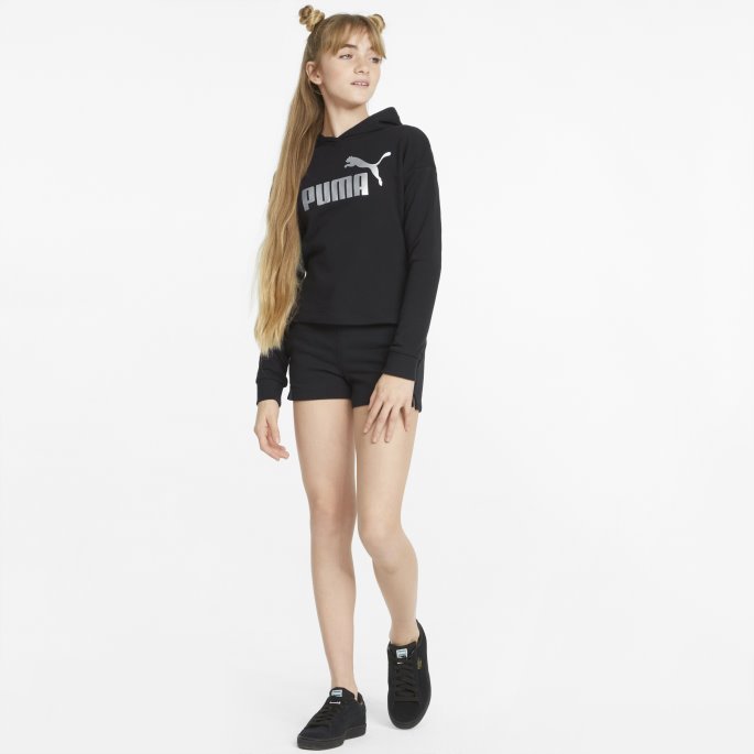 Black Essentials+ Ungdomsshorts Puma På Salg