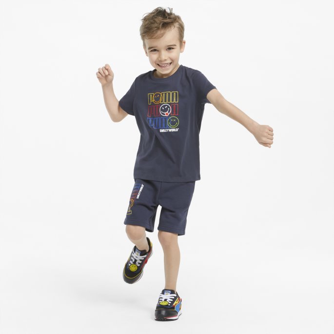 Puma På Tilbud X Smiley World Barnas Tee Parisian Night