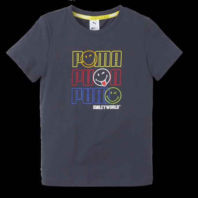 Puma På Tilbud X Smiley World Barnas Tee Parisian Night