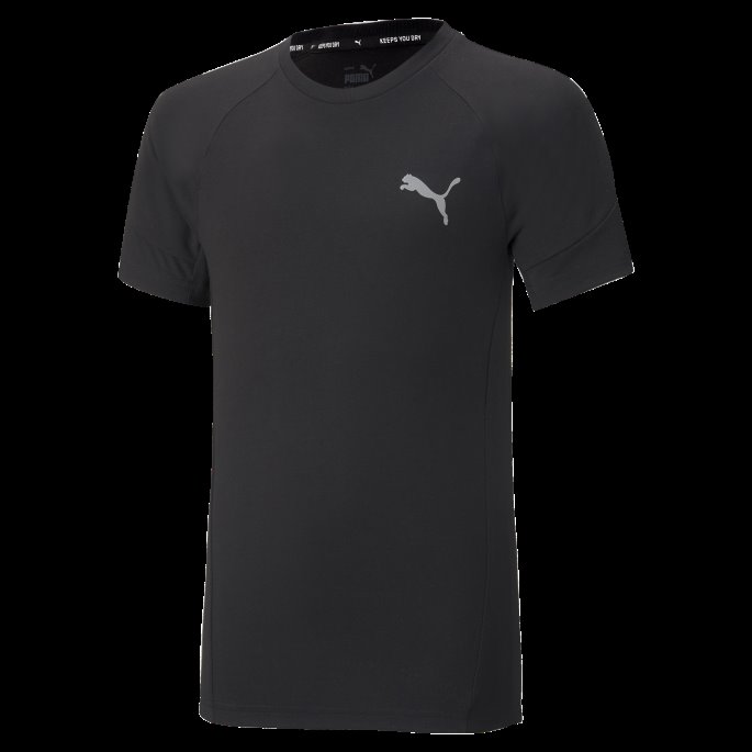 Puma På Tilbud Svart Evostripe Ungdomst-skjorte