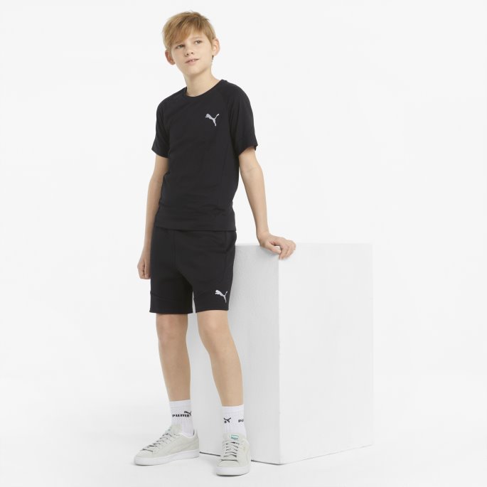 Puma På Tilbud Svart Evostripe Ungdomsshorts