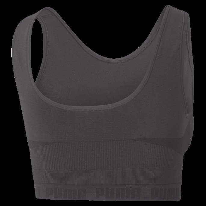 Puma På Tilbud Svart Evoknit Crop Topp For Kvinner