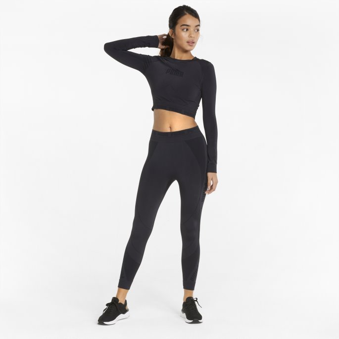 Evoknit Dameleggings Svart Puma På Salg