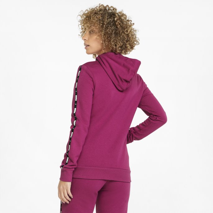 Festival Fuchsia Puma På Tilbud Power Hettegenser For Kvinner Med Full Glidelås