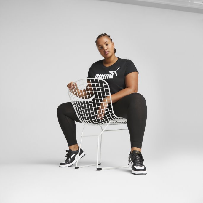 Essentials Logo Pluss Damet-skjorte Svart Puma På Salg