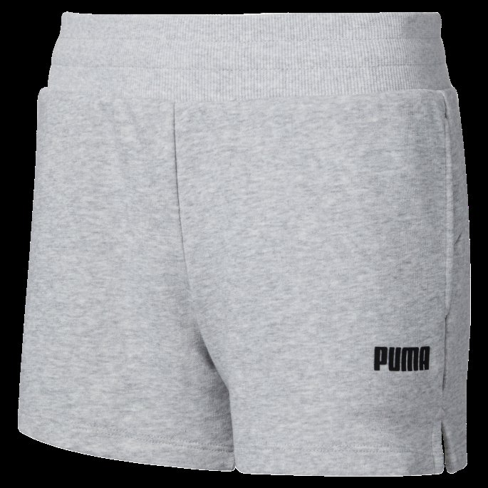 Puma På Tilbud Lys Grå Lyng Essensielle Sweatshorts For Kvinner