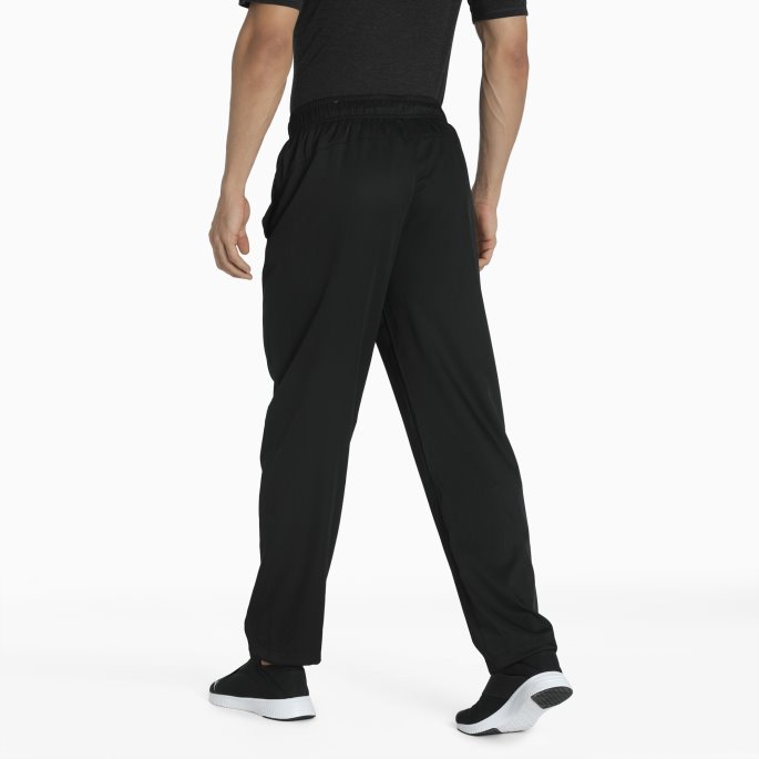 Essentials Vevde Joggebukser For Menn Puma På Tilbud Svart