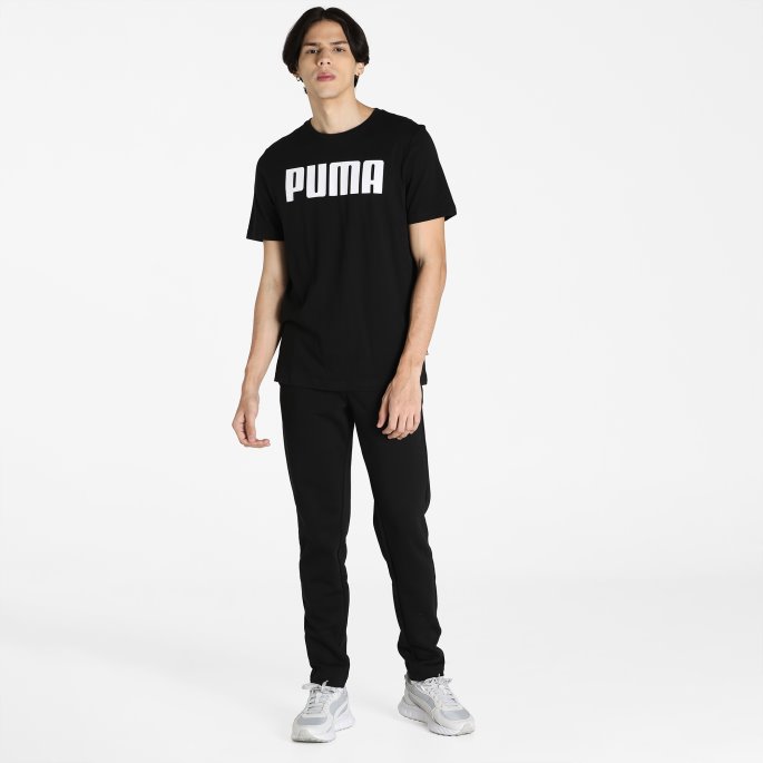 Essentials Herre T-skjorte Puma På Tilbud Svart