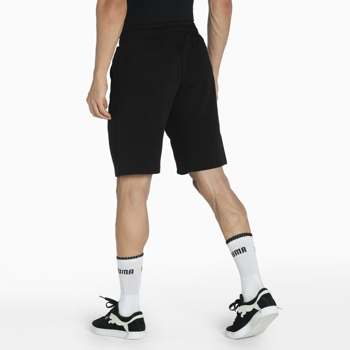 Essentials Sweatshorts For Menn Puma På Tilbud Svart