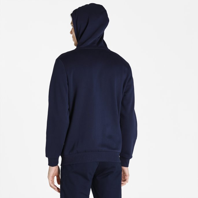 Essentials Full-lengde Hettegenser For Menn Med Glidelås Puma På Tilbud Peacoat