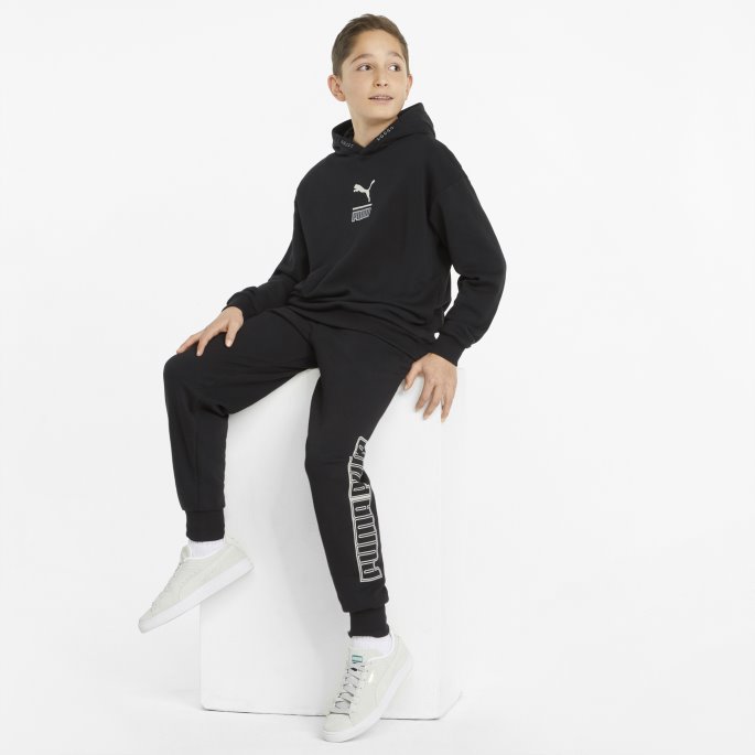 Puma På Tilbud Svart Alpha Ungdomshettegenser