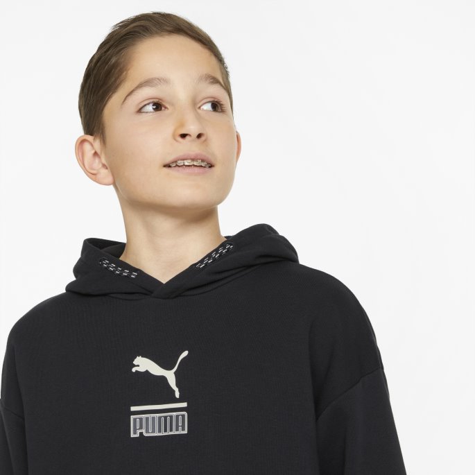 Puma På Tilbud Svart Alpha Ungdomshettegenser
