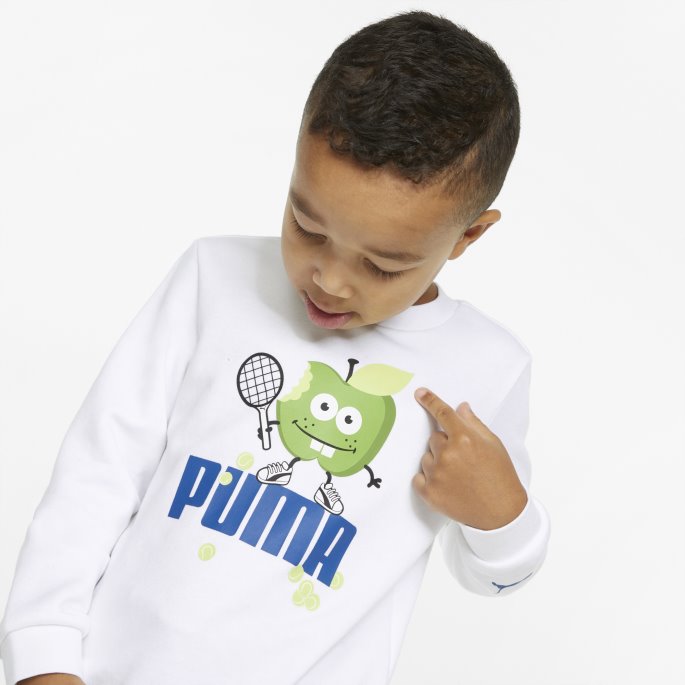 Hvit Fruitmates Barnegenser Puma Med Rund Hals På Tilbud