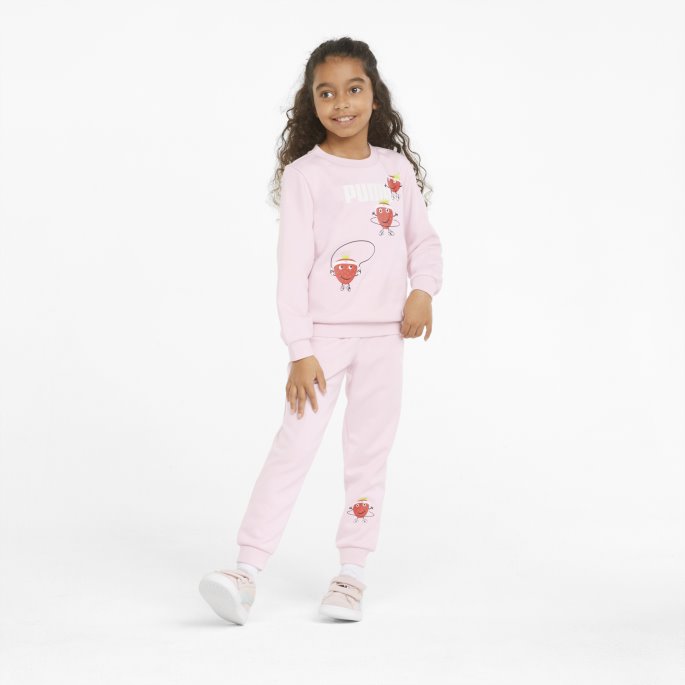 Puma På Tilbud Fruitmates Crew Neck Barnegenser Krittrosa
