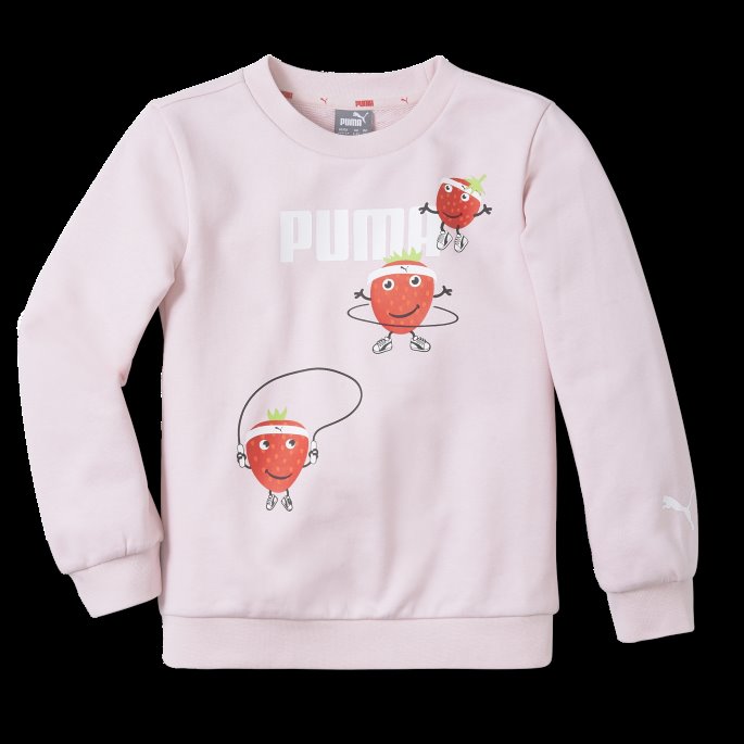 Puma På Tilbud Fruitmates Crew Neck Barnegenser Krittrosa