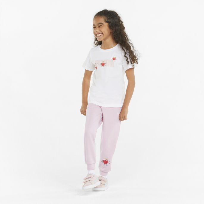 Puma På Tilbud Kritt Rosa Fruitmates Joggebukser For Barn
