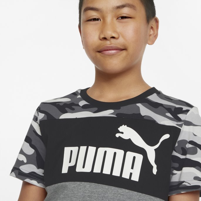 Essentials+ Camo Ungdomst-skjorte Puma På Tilbud Svart