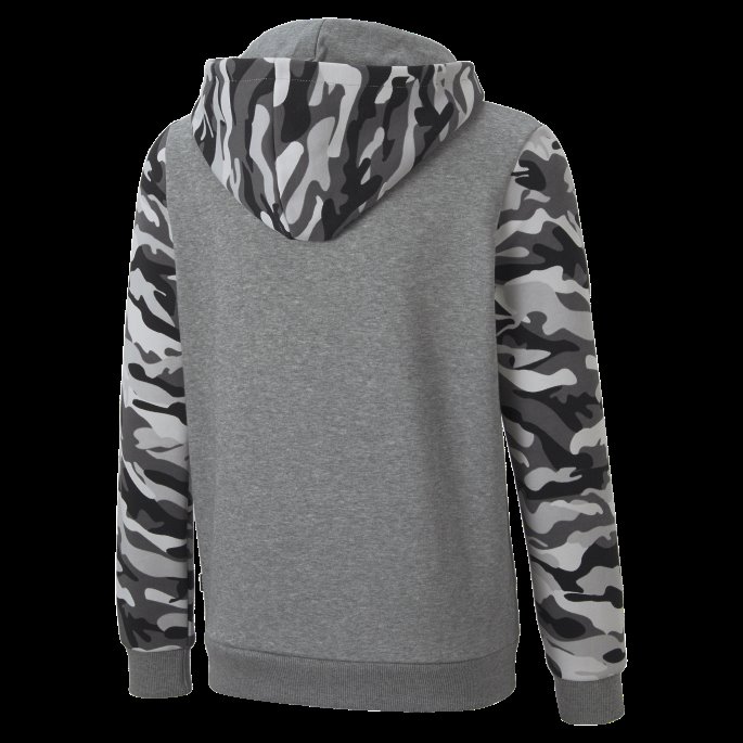 Svart Essentials+ Camo Hettegenser For Ungdom Puma På Salg