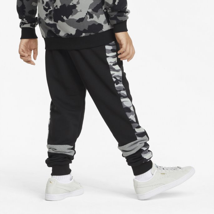 Essentials+ Camo Ungdomsbukse Svart Puma På Salg