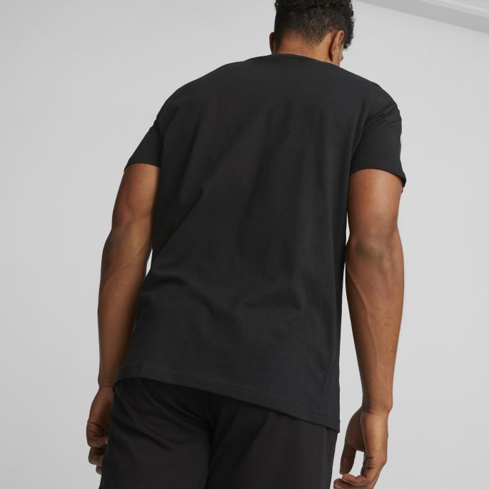 Puma På Tilbud Svart Essentials+ Tape Herre-t-skjorte