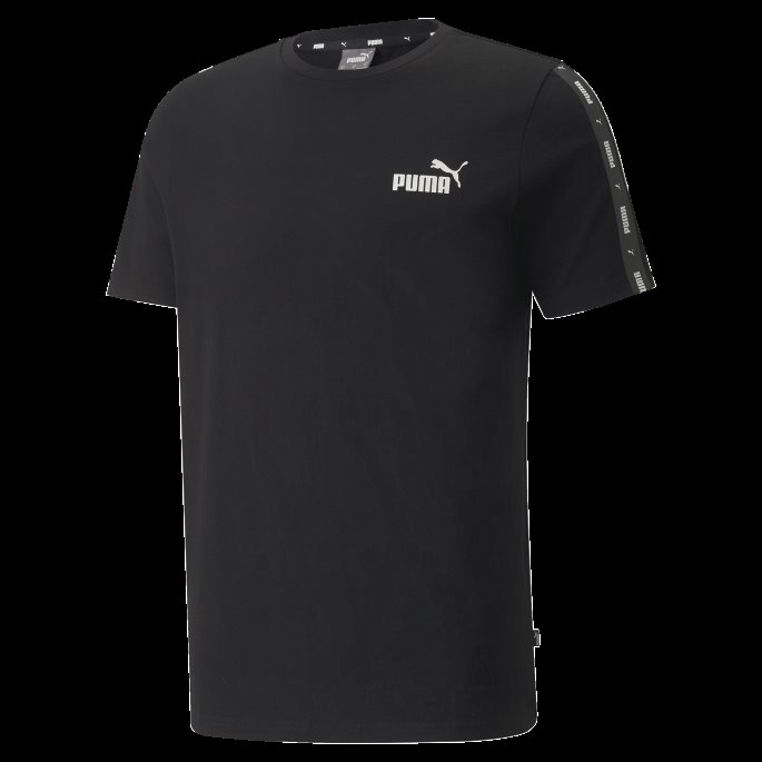 Puma På Tilbud Svart Essentials+ Tape Herre-t-skjorte