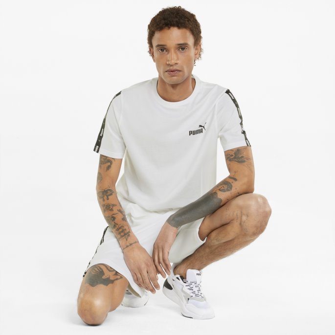 Essentials+ Tape Herre-t-skjorte Hvit Puma På Salg