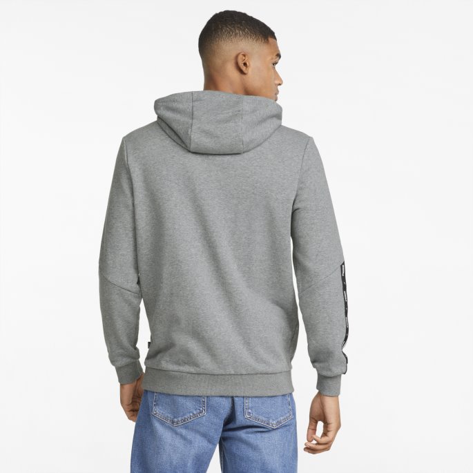 Puma På Tilbud Nødvendigheter+ Tape Hettegenser For Menn Mellomgrå Lyng