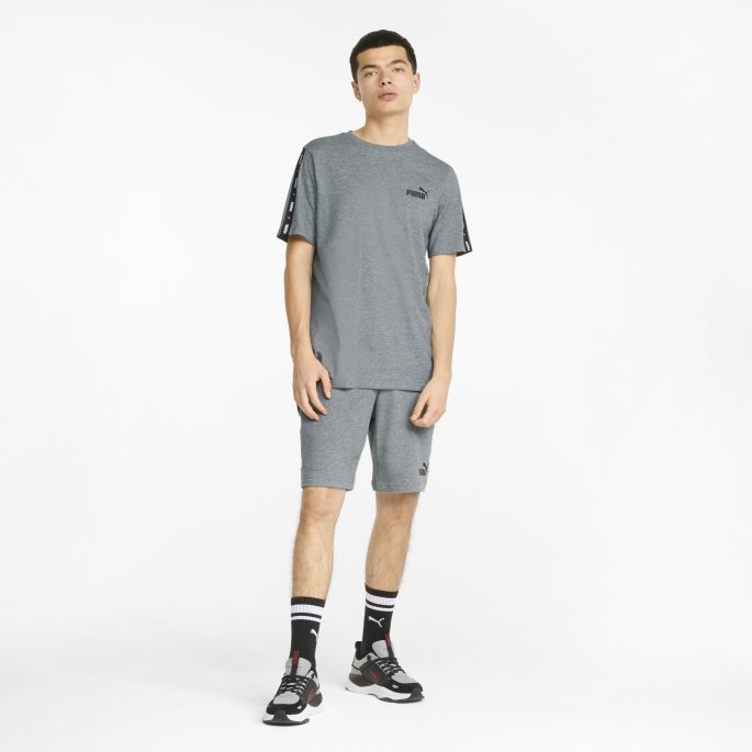 Essentials+ Tape Herreshorts Mellomgrå Lyng Puma På Tilbud