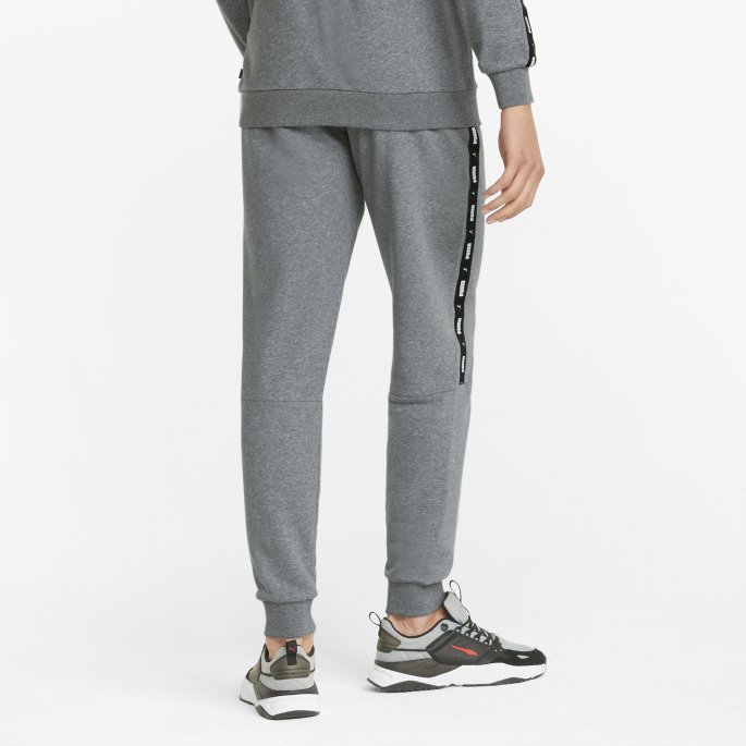 Mellomgrå Lyng Puma På Tilbud Essentials+ Tape Joggebukser For Menn