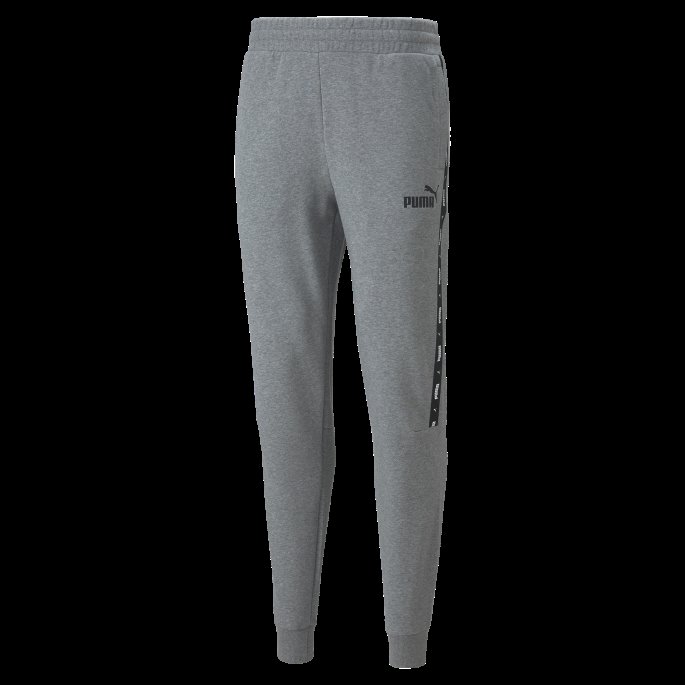 Mellomgrå Lyng Puma På Tilbud Essentials+ Tape Joggebukser For Menn