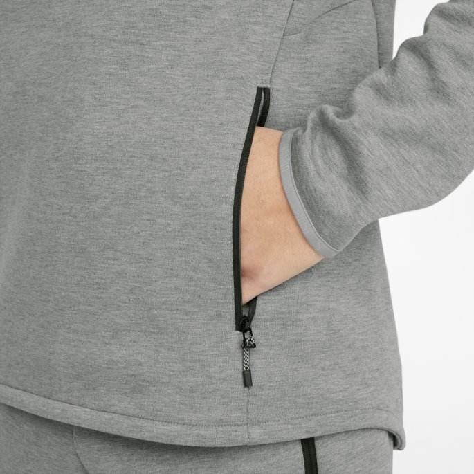 Puma På Tilbud Mellomgrå Lyng Evostripe Hettegenser For Menn