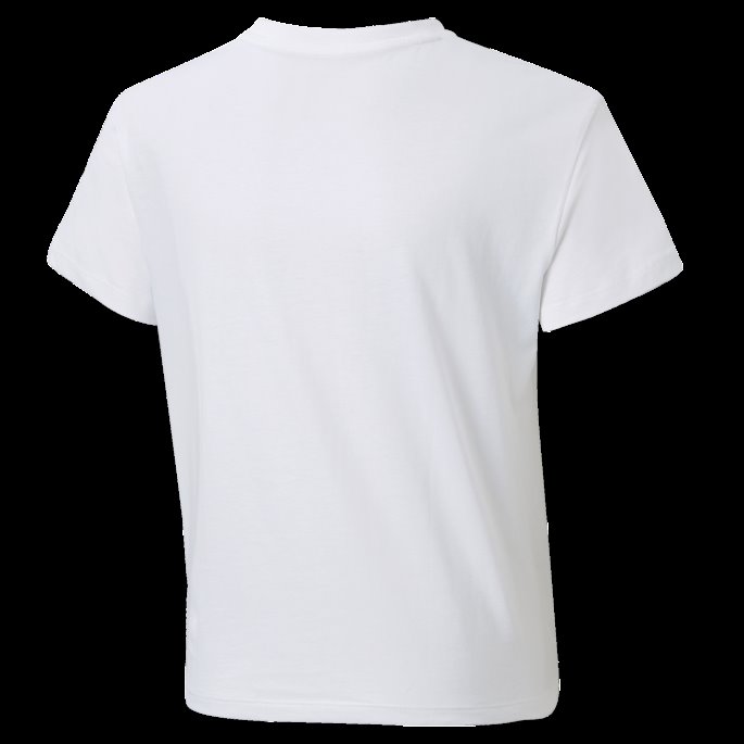 Essentials Logo Ungdomsknyttet T-skjorte Hvit Puma På Salg
