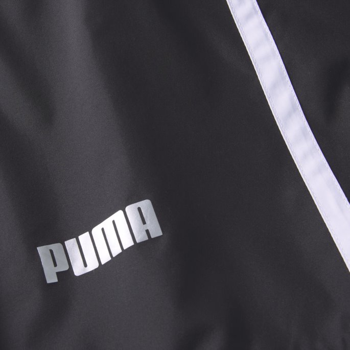 Sort Ess+ Fargeblokkert Vindjakke For Ungdom Puma På Salg