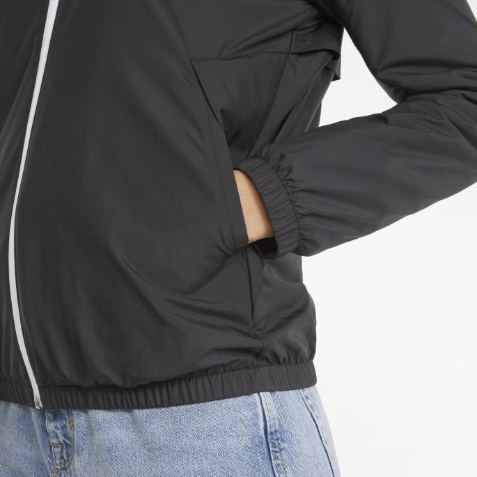 Black Essentials Solid Windbreaker Jakke Dame Puma På Tilbud
