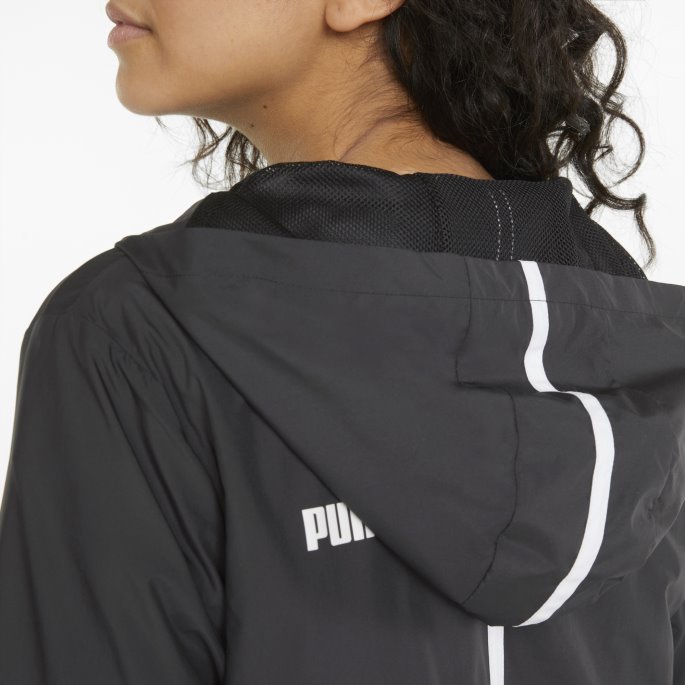 Black Essentials Solid Windbreaker Jakke Dame Puma På Tilbud