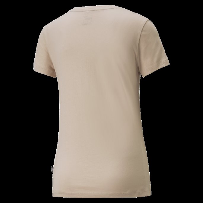Puma På Tilbud Essentials+ Metallisk Logo For Damer T-skjorte Rosekvarts