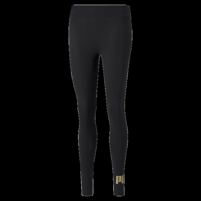 Essentials+ Metallic Dameleggings Puma På Tilbud Svart