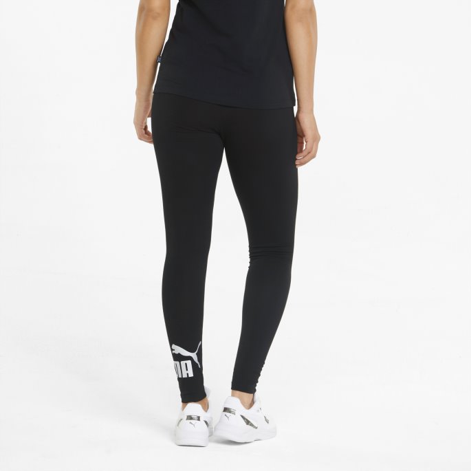 Svart-sølv Puma På Tilbud Nødvendighet+ Metallic Dameleggings