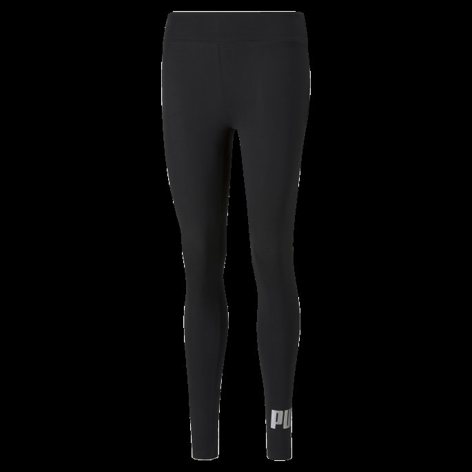 Svart-sølv Puma På Tilbud Nødvendighet+ Metallic Dameleggings