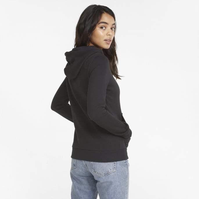 Puma På Tilbud Essentials+ Broderi Dame Hettegenser Svart