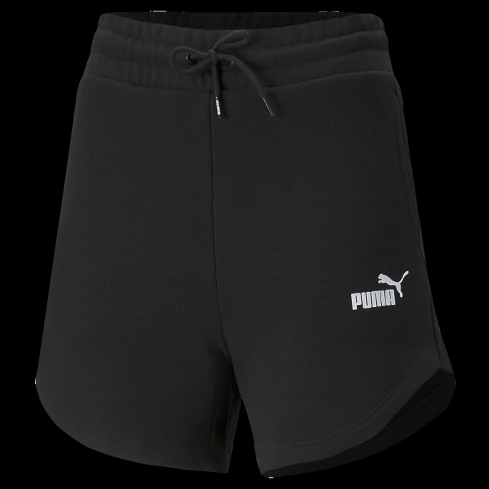 Puma På Tilbud Svarte Essentials Dameshorts Med Høy Midje